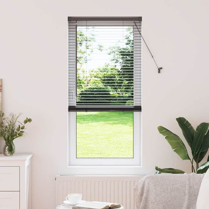 Venetian Blinds Height Adjustable Black 175 x 55 cm Aluminium