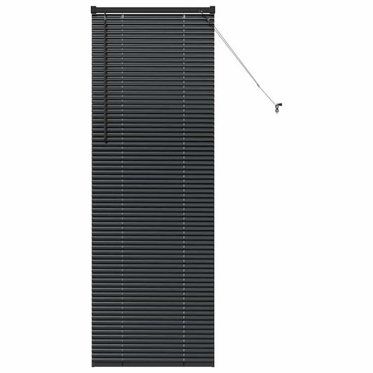 Venetian Blinds Black 175 x 60 cm Aluminium
