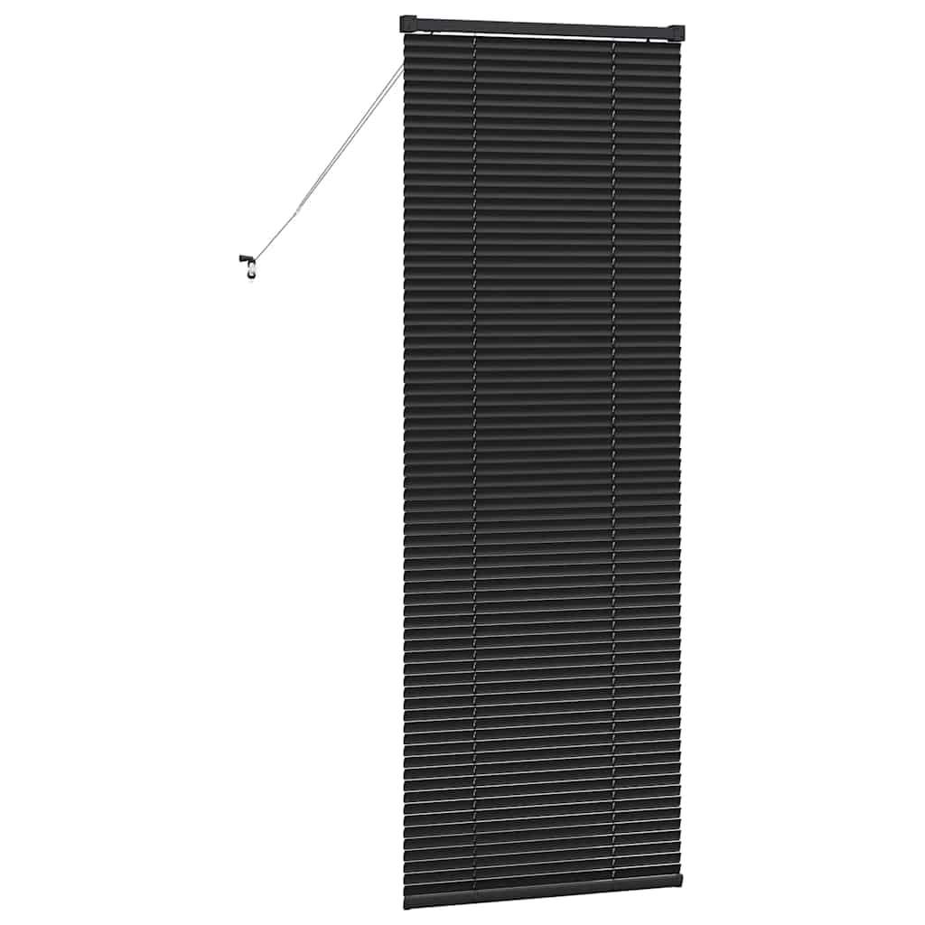 Venetian Blinds Height Adjustable Black 175 x 65 cm Aluminium
