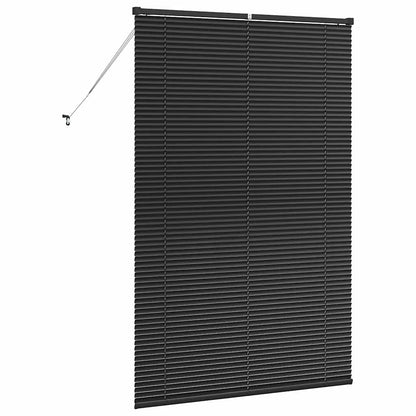 Venetian Blind Black 175 x 120 cm 25 mm Aluminium