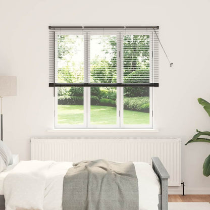 Venetian Blinds Height Adjustable Black 175 x 150 cm Aluminium