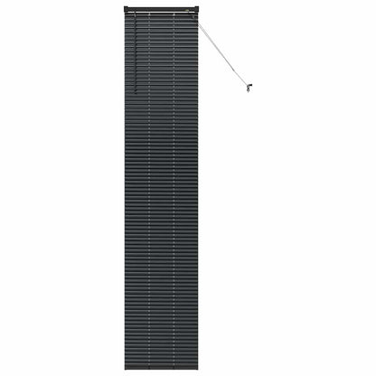 Venetian Blinds Height Adjustable Black 220 x 40 cm Aluminium
