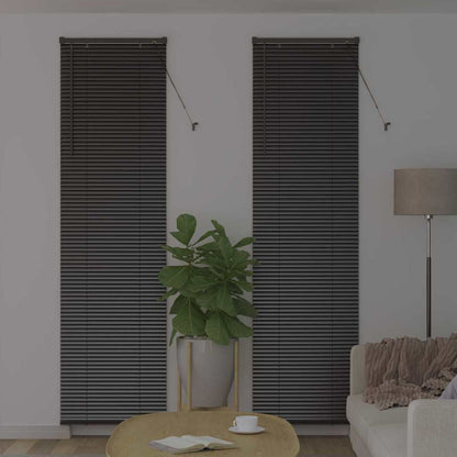 Venetian Blinds Height Adjustable Black 220 x 65 cm Aluminium