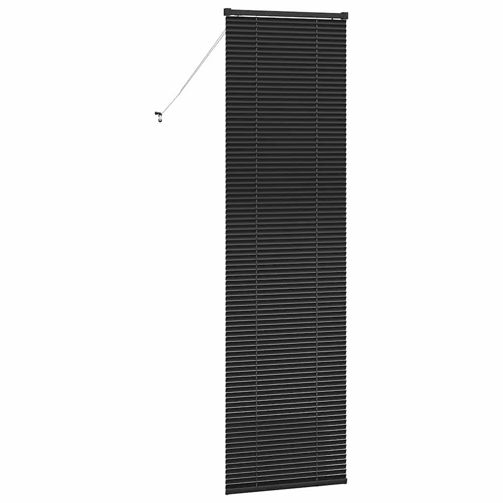 Venetian Blinds Height Adjustable Black 220 x 65 cm Aluminium