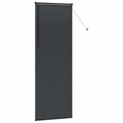 Venetian Blinds Height Adjustable Black 220 x 80 cm Aluminium