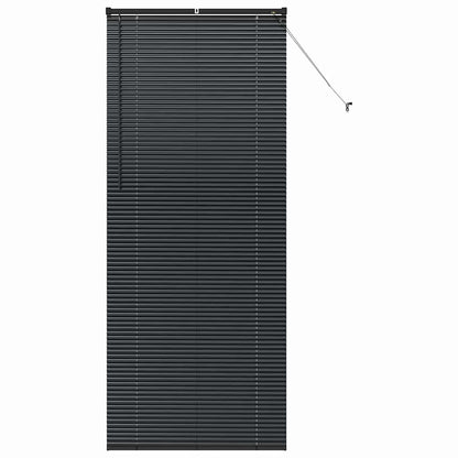 Venetian Blinds Height Adjustable Black 220 x 95 cm Aluminium