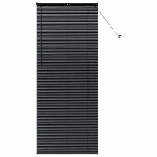 Venetian Blinds Black 220 x 95 cm Aluminium