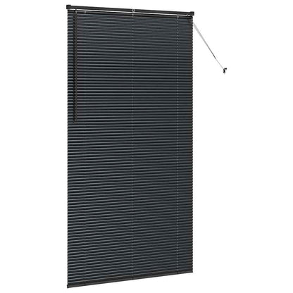 Venetian Blinds Height Adjustable Black 220 x 110 cm Aluminium