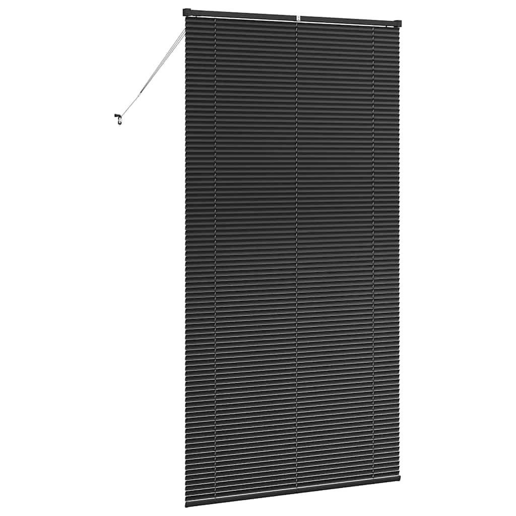 Venetian Blind Black 220 x 120 cm 25 mm Aluminium