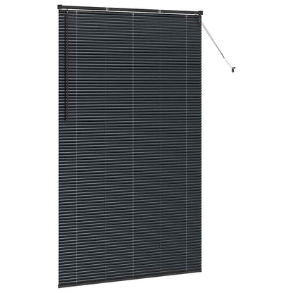Venetian Blinds Height Adjustable Black 220 x 135 cm Aluminium
