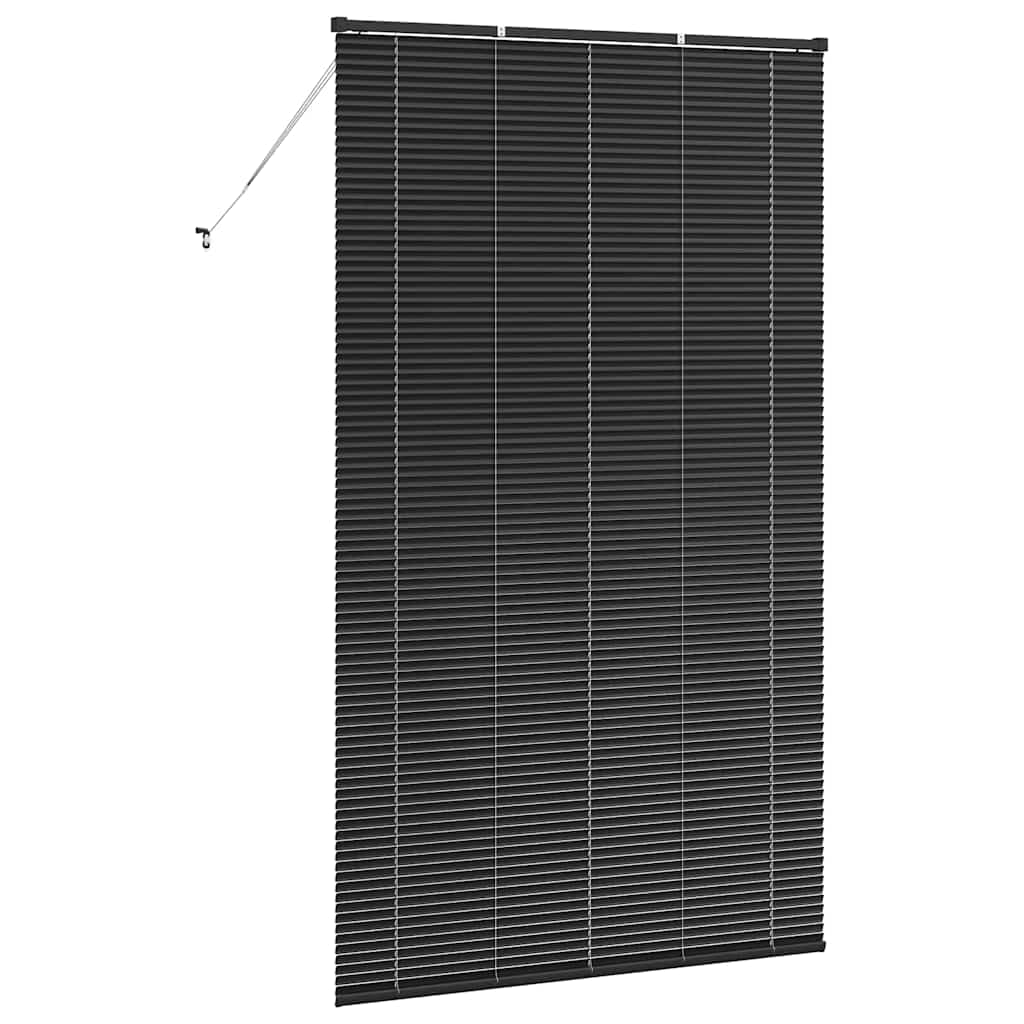 Venetian Blinds Height Adjustable Black 220 x 135 cm Aluminium