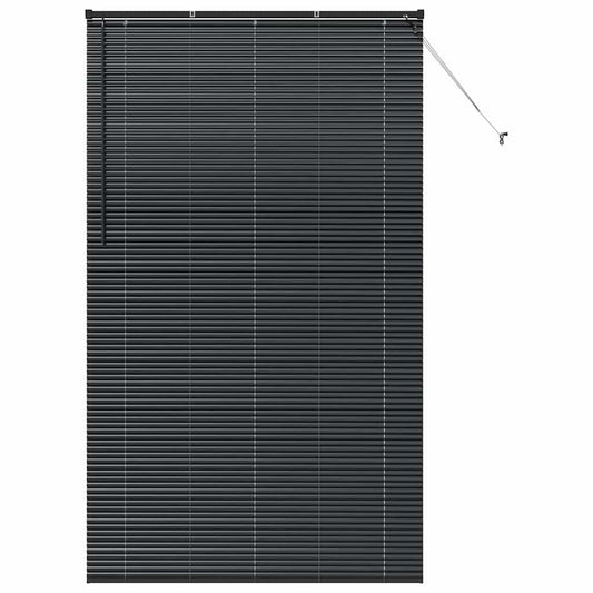 Venetian Blinds Black 220 x 135 cm Aluminium