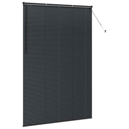Venetian Blinds Height Adjustable Black 220 x 140 cm Aluminium