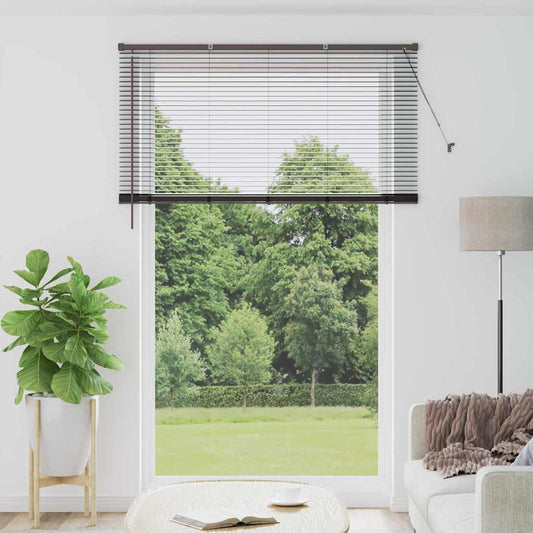 Venetian Blinds Black 220 x 145 cm Aluminium