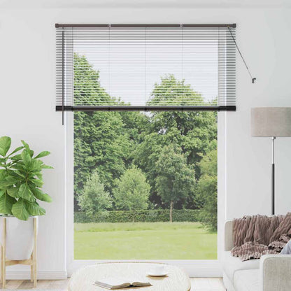 Venetian Blinds Height Adjustable Black 220 x 155 cm Aluminium