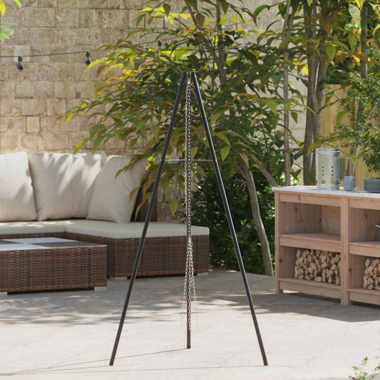 Campfire Tripod Black 92 x 92 x 151.5 cm Steel