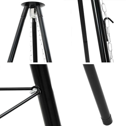Campfire Tripod 2 pcs Black Steel