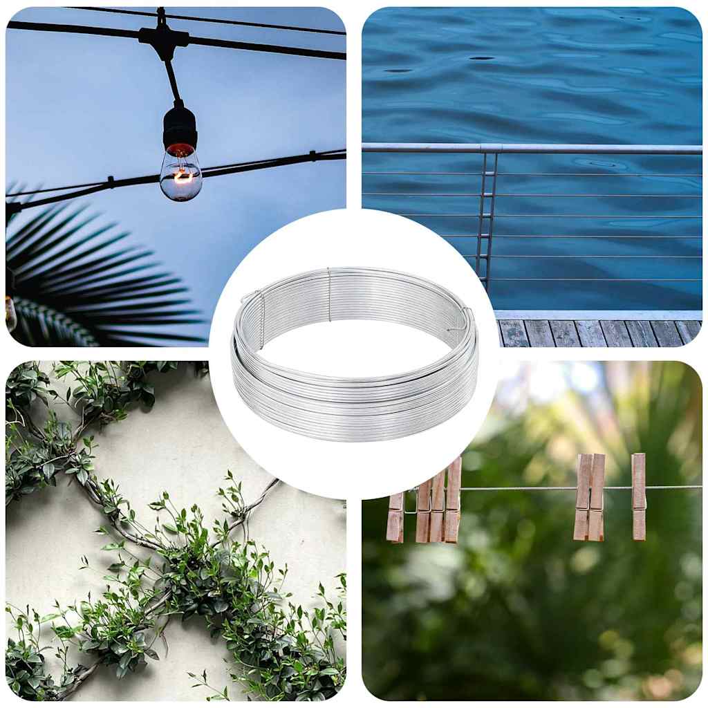 Fence Binding Wire Silver 80 m Hot dip galvanized wire