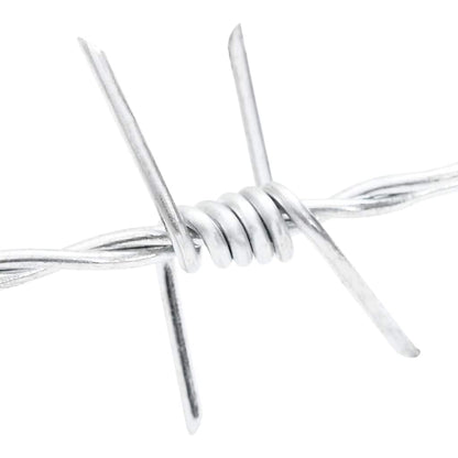Barbed Wire Silver 50 m Hot-dip Galvanised Steel