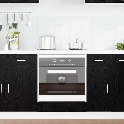 Hanging Cabinet Black Oak 60 x 46 x 81.5 cm Engineered Wood