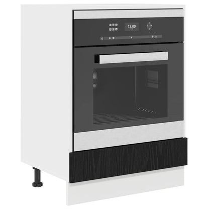 Hanging Cabinet Black Oak 60 x 46 x 81.5 cm Engineered Wood