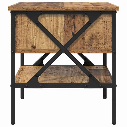 Bedside Cabinet with Drawer 2 pcs Old wood 40 x 42 x 45 cm