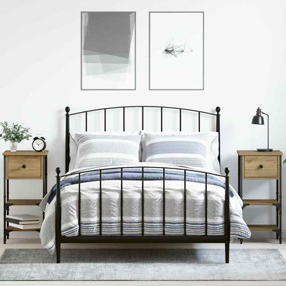 Bedside Cabinet 2 pcs Brown 33.5 x 36 x 70 cm Engineered Wood