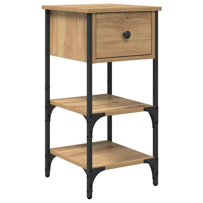 Bedside Cabinet 2 pcs Brown 33.5 x 36 x 70 cm Engineered Wood