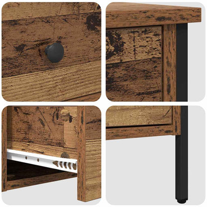 Bedside Cabinet with Drawer Old wood 40 x 42 x 50 cm