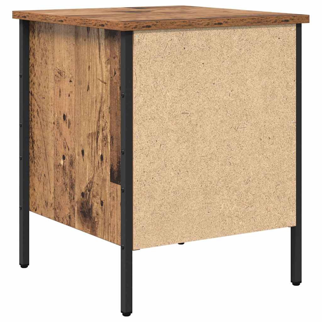 Bedside Cabinet with Drawer Old wood 40 x 42 x 50 cm