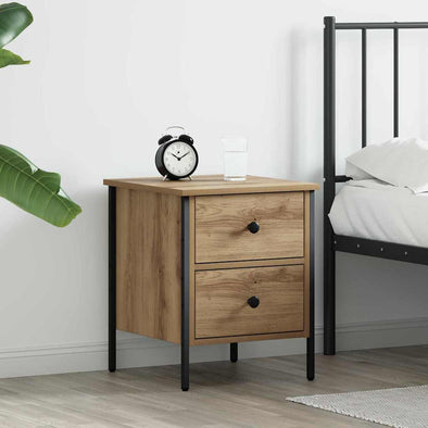 Bedside Cabinet Artisan Oak 40x42x50 cm Engineered Wood