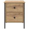 Bedside Cabinet Artisan Oak 40x42x50 cm Engineered Wood