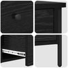 Bedside Cabinet Black Oak 40x42x50 cm Engineered Wood