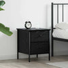 Bedside Cabinet Black Oak 40x42x50 cm Engineered Wood