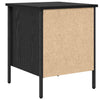 Bedside Cabinet Black Oak 40x42x50 cm Engineered Wood