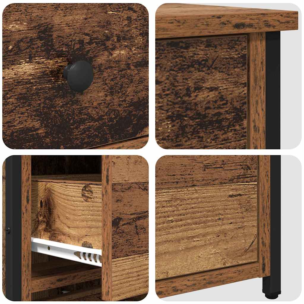 Bedside Cabinet 2 pcs Brown 40 x 36 x 60 cm Solid Reclaim Wood