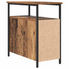 Bedside Cabinet 2 pcs Old wood Iron and particle board