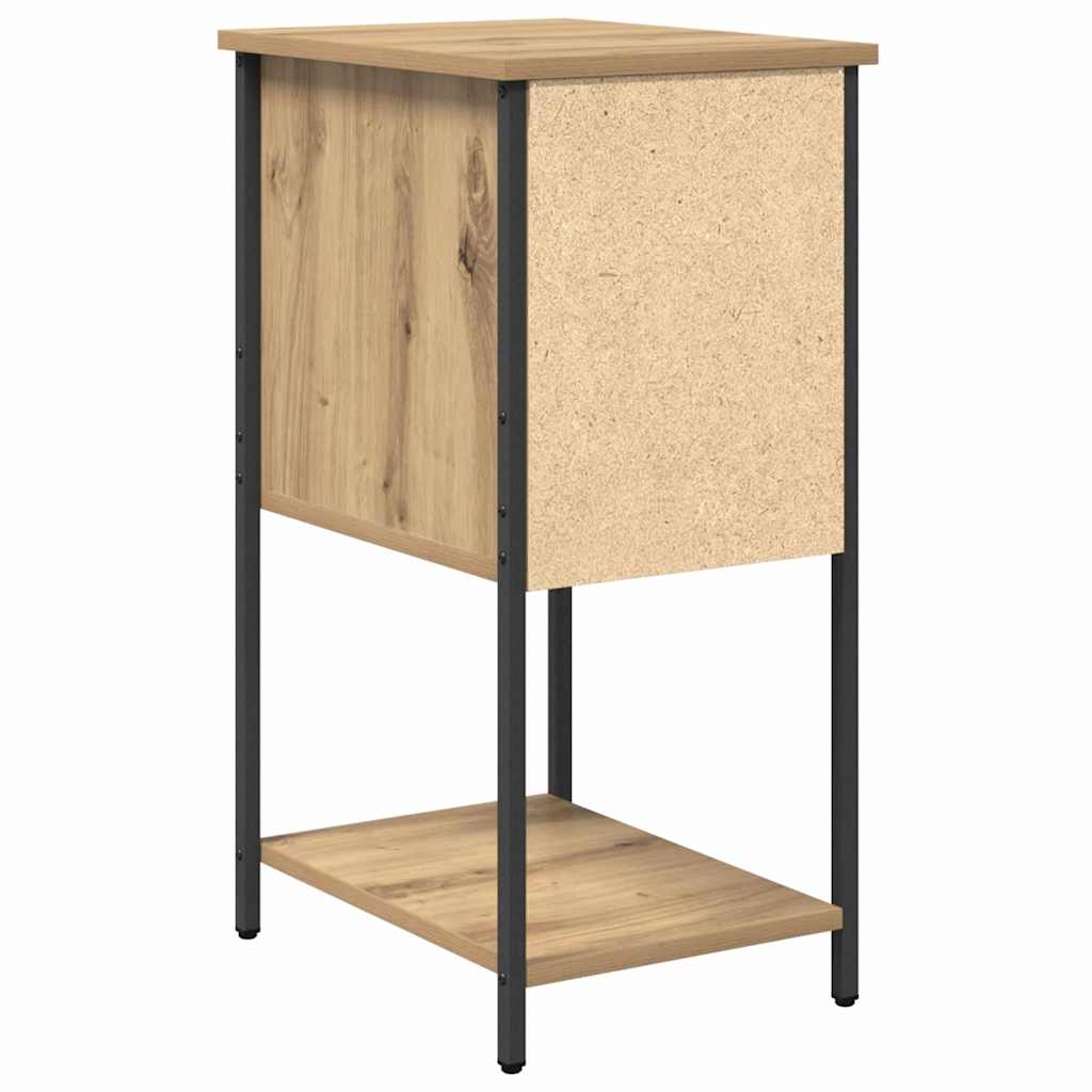 Bedside Cabinet with Drawer 2 pcs Artisan oak 32 x 42 x 70 cm