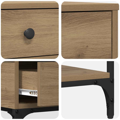 Console Table Artisan oak 75 x 34.5 x 75 cm Engineered wood