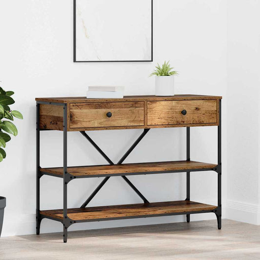 Console Table with Drawer with Shelf Other Old wood