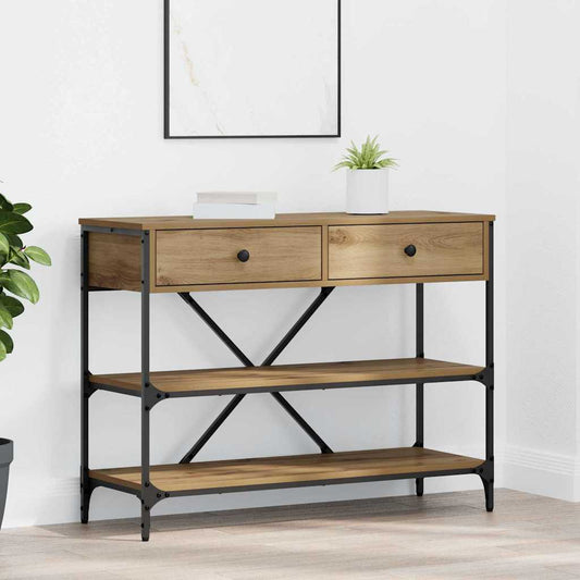 Console Table with Drawer with Shelf Other Artisan oak