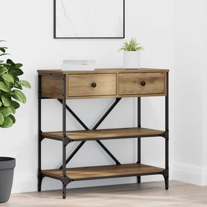 Console Table Brown 75 x 34.5 x 75 cm Wood