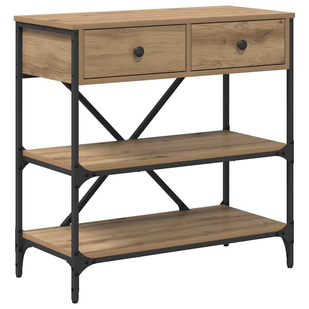 Console Table Brown 75 x 34.5 x 75 cm Wood