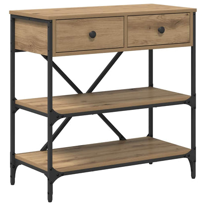 Console Table Brown 75 x 34.5 x 75 cm Wood