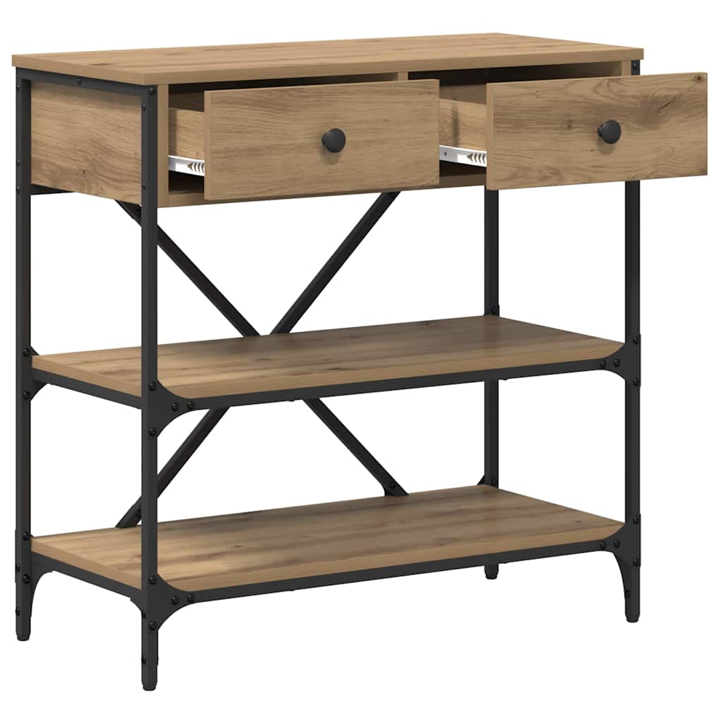Console Table Brown 75 x 34.5 x 75 cm Wood