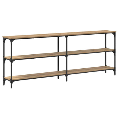 Console Table with Shelf Artisan oak 200 x 29 x 75 cm