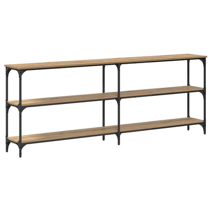 Console Table with Shelf Artisan oak 200 x 29 x 75 cm