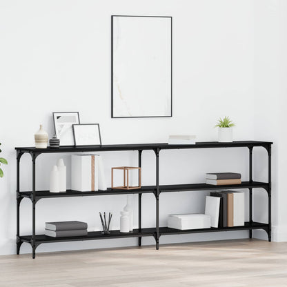 Console Table Black oak 200 x 29 x 75 cm