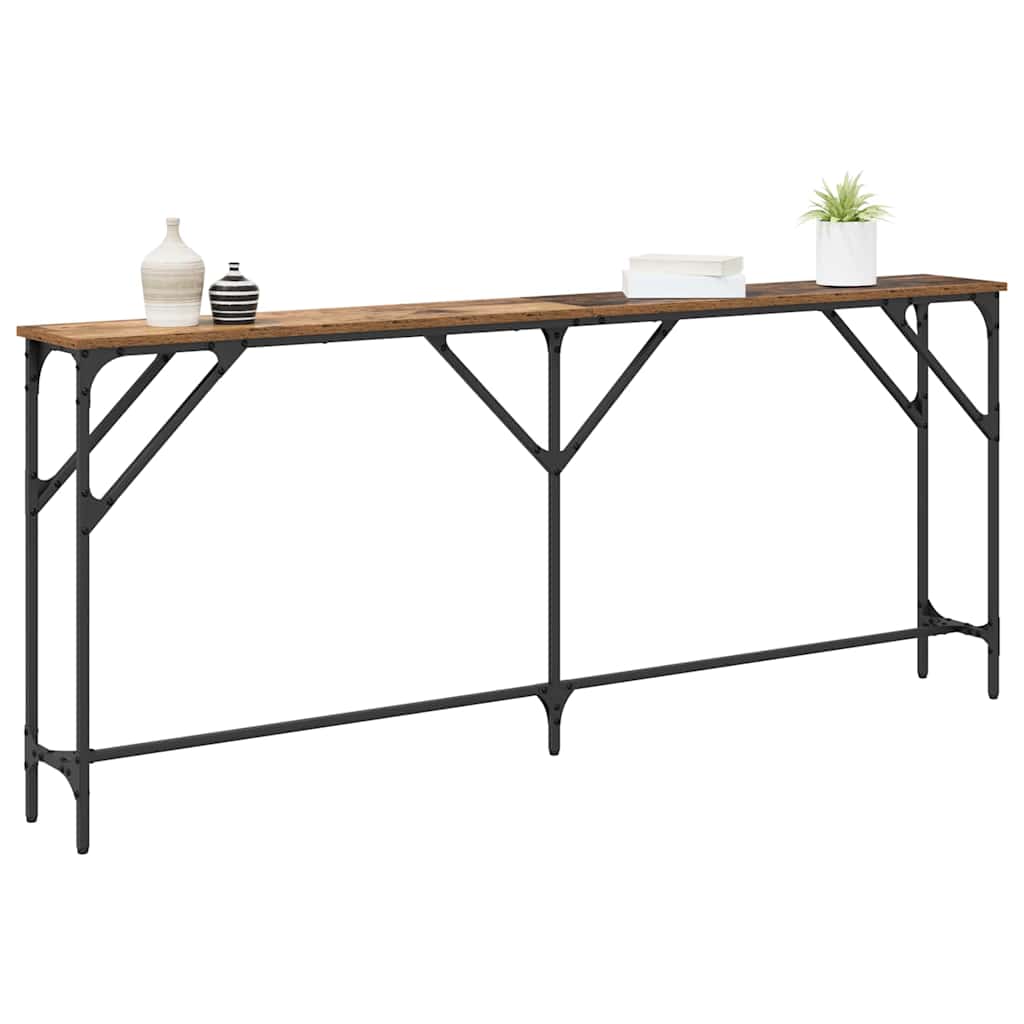 Console Table Old Wood 180 x 23 x 75 cm