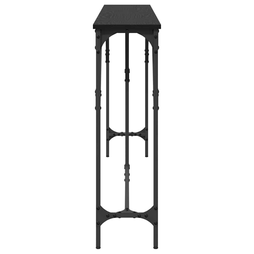Console Table Black oak 180 x 23 x 75 cm